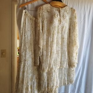 Two piece skirt and top set only worn twice